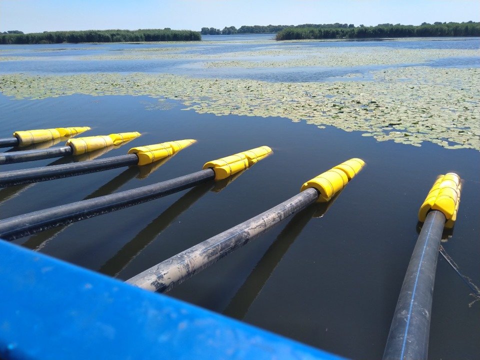 Насосные станции для полива полей - забор воды из реки